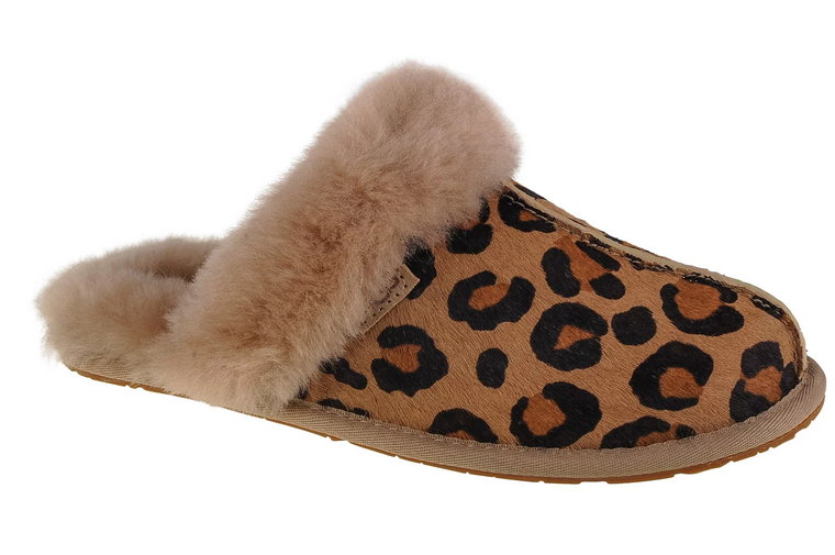 UGG W Scuffette II 1130886-NAT, Damskie, Brązowe, kapcie, skóra zamszowa, rozmiar: 36