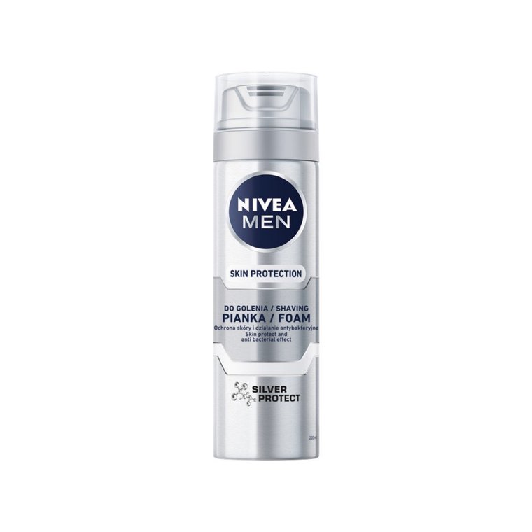 Nivea, Men Skin Protection pianka  Silver Protect 200ml