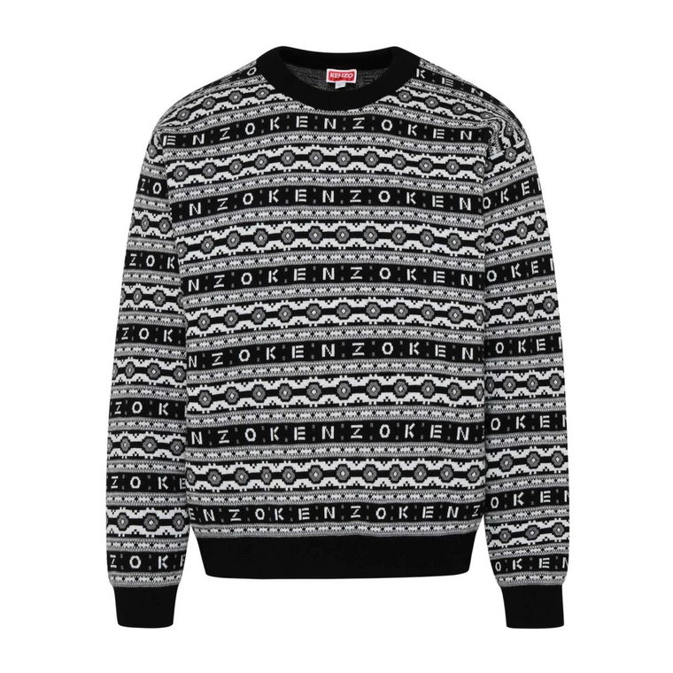 Sweter z wełny z wzorem Kenzo