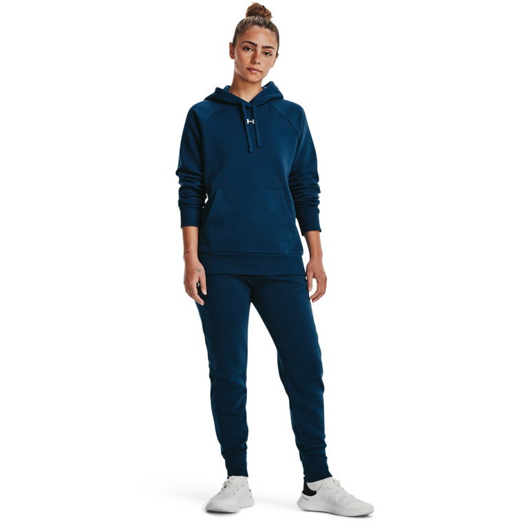 Damskie spodnie dresowe Under Armour UA Rival Fleece Jogger - granatowe