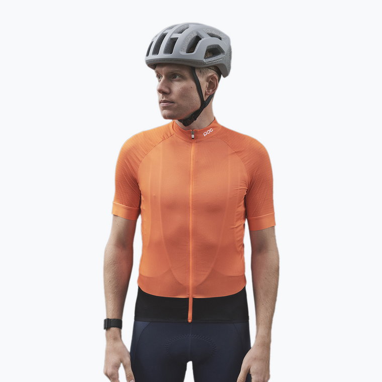 Koszulka rowerowa męska POC Essential Road poc o zink orange