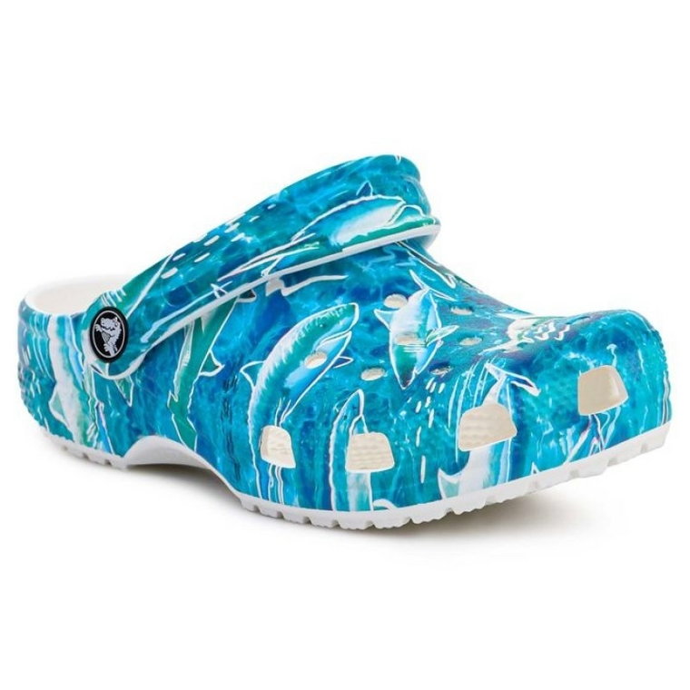 Klapki Crocs Classic Pool Party Clog Kids 207826-941 niebieskie