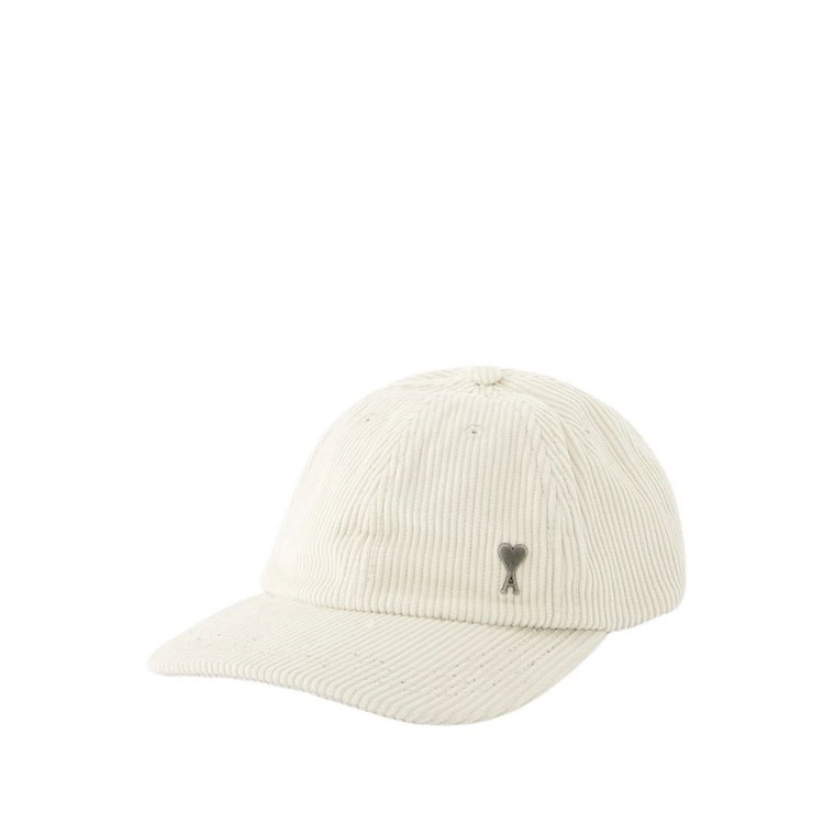 ADC Studs Cap z bawełny - Ivory Ami Paris