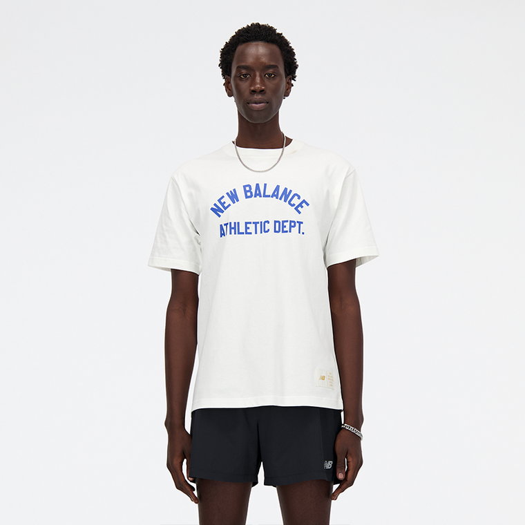 Koszulka męska New Balance MT41514SST  biała