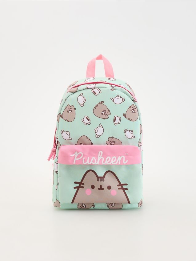 Reserved - Plecak Pusheen - jasnoturkusowy