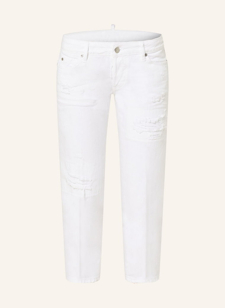 dsquared2 Jeansy 7/8 Capri weiss