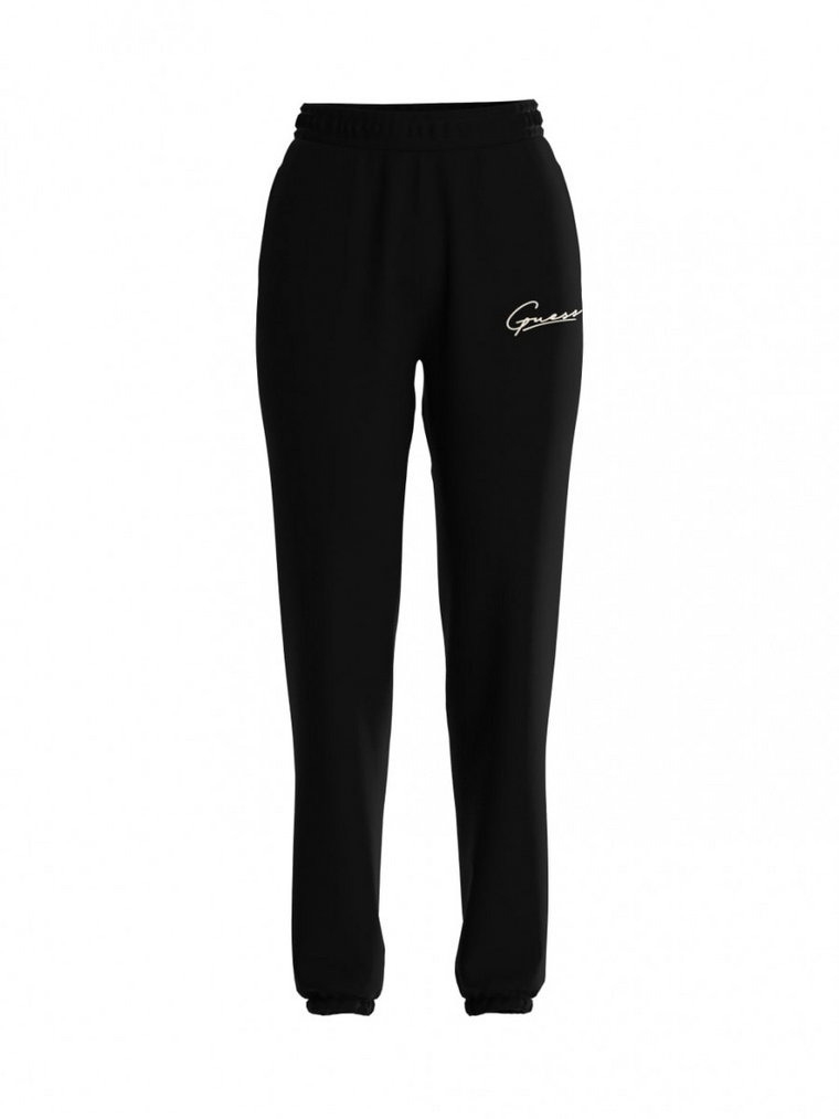 Damskie spodnie dresowe Guess Allycia Cuff Long Pants - czarne