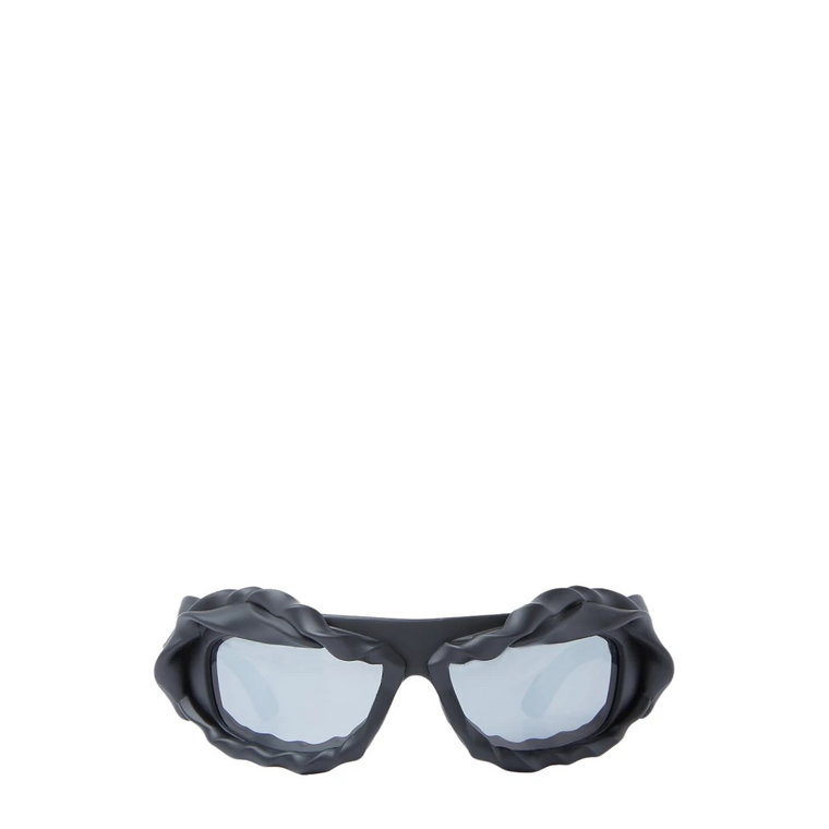 Zakręcone okulary przeciwsłoneczne z lustrzanymi soczewkami Ottolinger