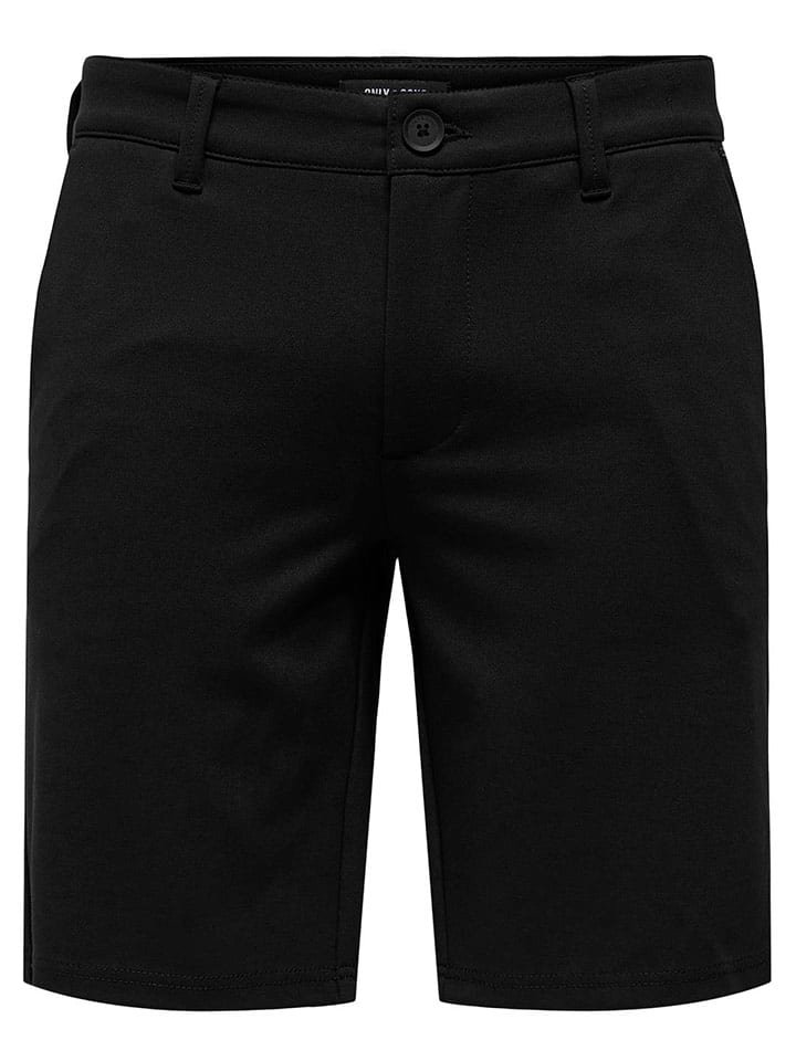 ONLY & SONS Szorty chino w kolorze czarnym