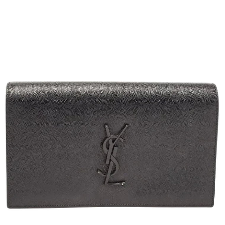 Pre-owned Leather clutches Yves Saint Laurent Vintage