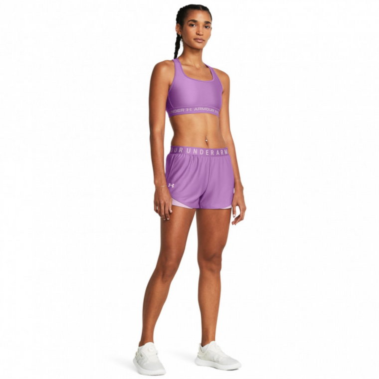 Damskie spodenki treningowe Under Armour Play Up Short 3.0 - fioletowe