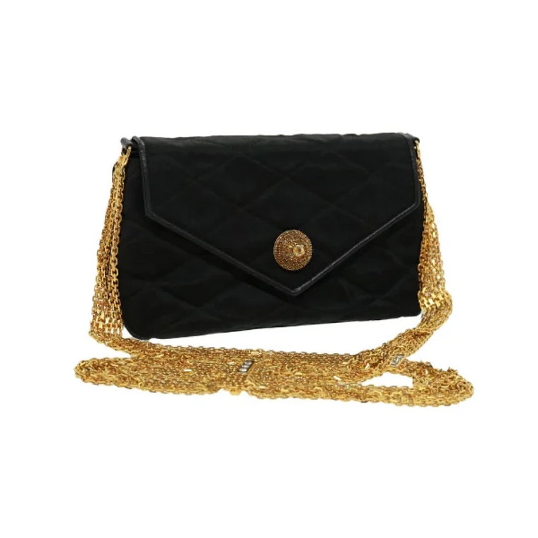 Używana czarna torebka z nylonu Louis Vuitton Chanel Vintage
