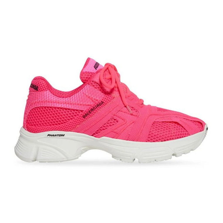 Phantom Dwukolorowe Sneakersy dla Kobiet w Fluorescencyjnym Różu Balenciaga
