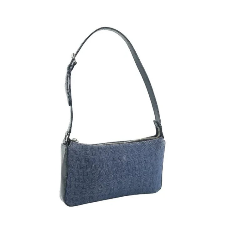 Pre-owned Denim shoulder-bags Bvlgari Vintage