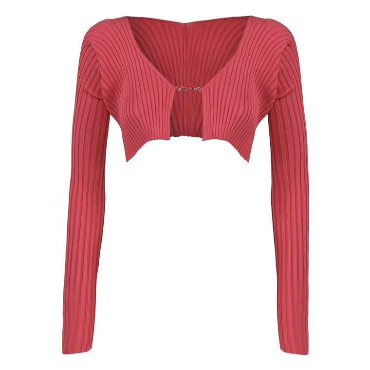 Przytulny i stylowy sweter z żakardowym wzorem Jacquemus