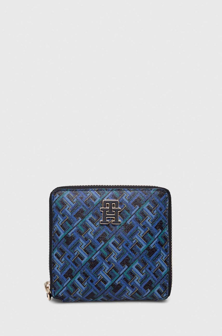 Tommy Hilfiger portfel skórzany damski kolor niebieski AW0AW16010