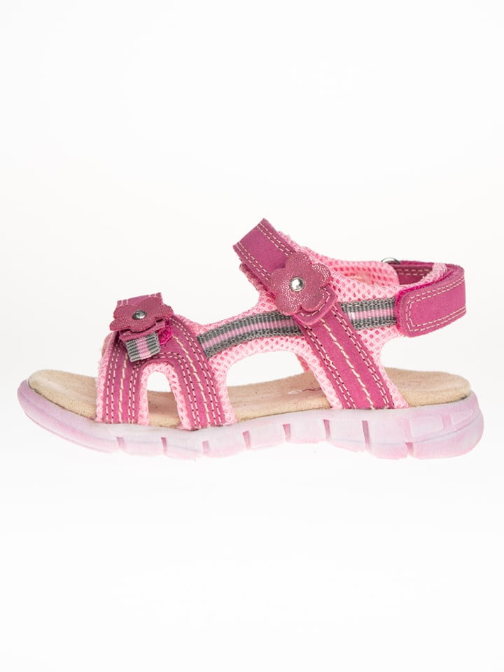 Ciao Skórzane sandały w kolorze różowym