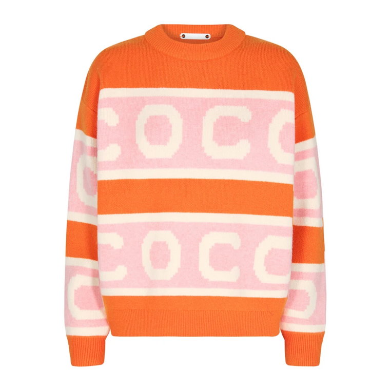 Rowcc Logo Sweter 32096 Pomarańczowy Co'Couture