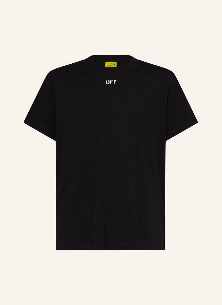 Off-White T-Shirt schwarz