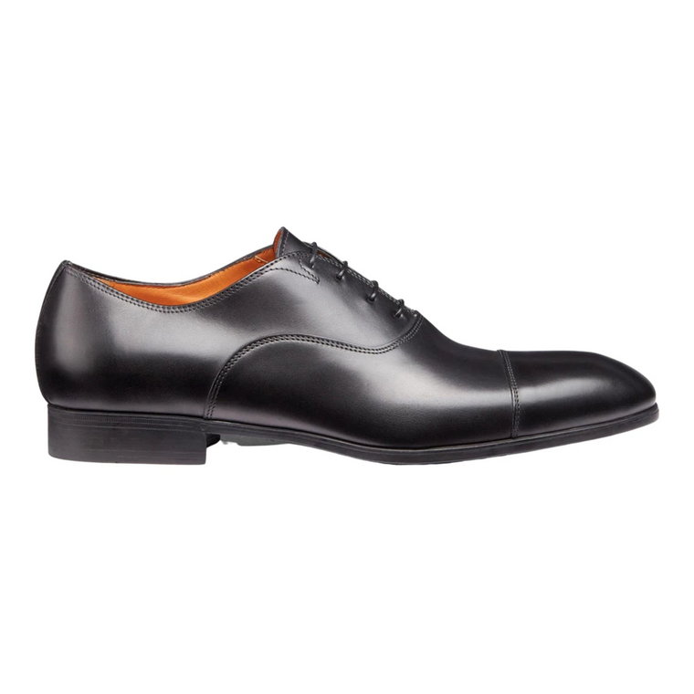 Eleganckie skórzane buty Oxford na sznurówki Santoni