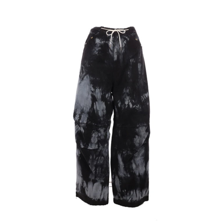 Oversize Militarne Jeansy Tye Dye Darkpark