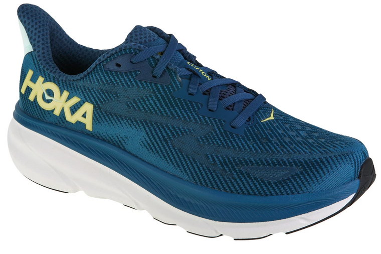 Hoka M Clifton 9 1127895-MOBS, Męskie, Niebieskie, buty do biegania, tkanina, rozmiar: 46