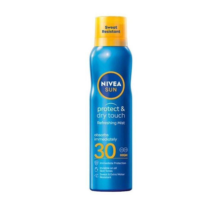 NIVEA SUN PROTECT & DRY TOUCH BALSAM OCHRONNY NA SŁOŃCE W AEROZOLU SPF30 200ML