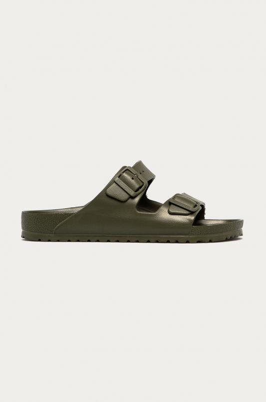 Birkenstock klapki Arizona Eva męskie kolor zielony 1019094