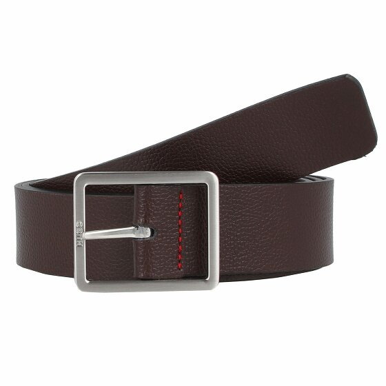 Hugo Casual belt leather dark brown 90 cm