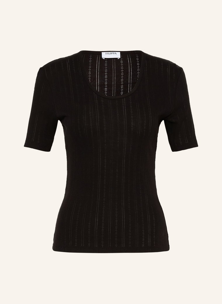 Filippa K T-Shirt schwarz