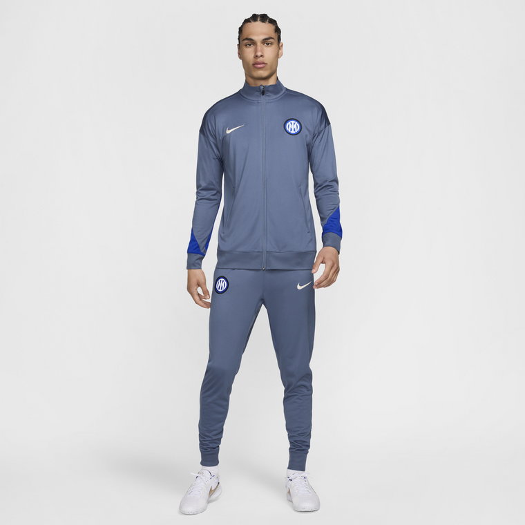 Męski dzianinowy dres piłkarski Nike Dri-FIT Inter Mediolan Strike - Niebieski