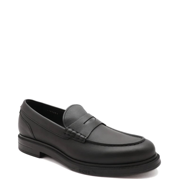 BOSS BLACK Skórzane loafersy Saul_Loaf