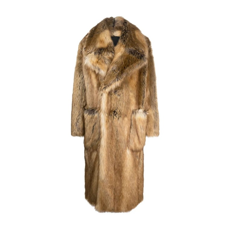 Faux-Fur Oversized Lapels Coat Givenchy