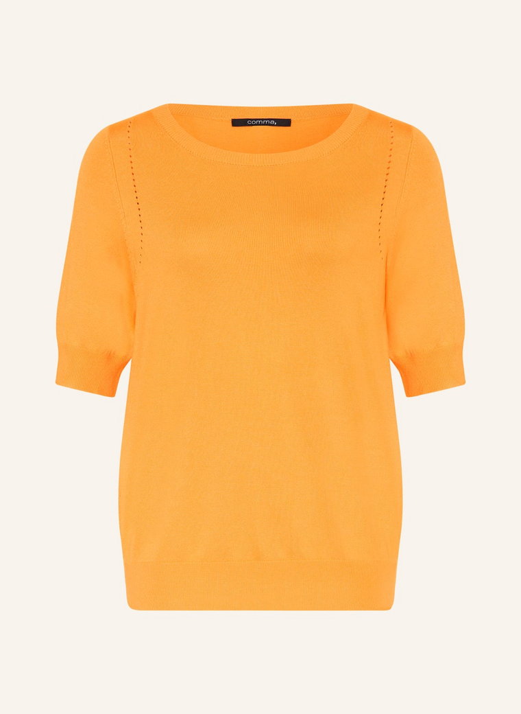 Comma Dzianinowa Koszulka orange