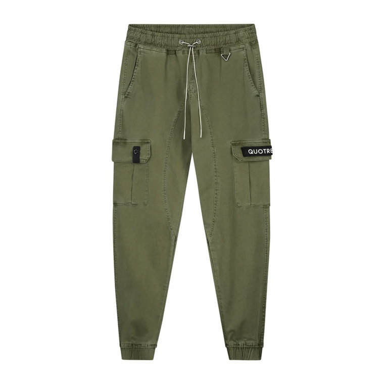 Spodnie Cargo Zielono-Białe - Must-Have dla Mężczyzn Quotrell