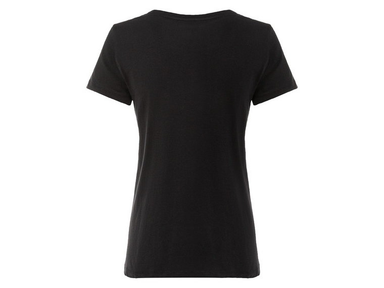 esmara T-shirt damski z bawełny (S (36/38), Czarny)