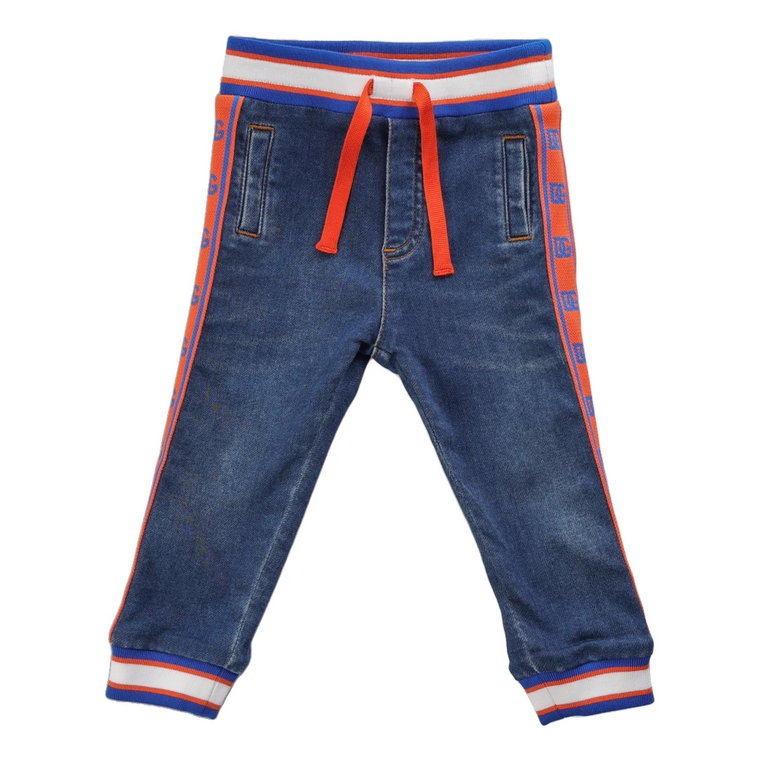 Spodnie dresowe dla dzieci - Regular Fit - Niebieski Dolce & Gabbana