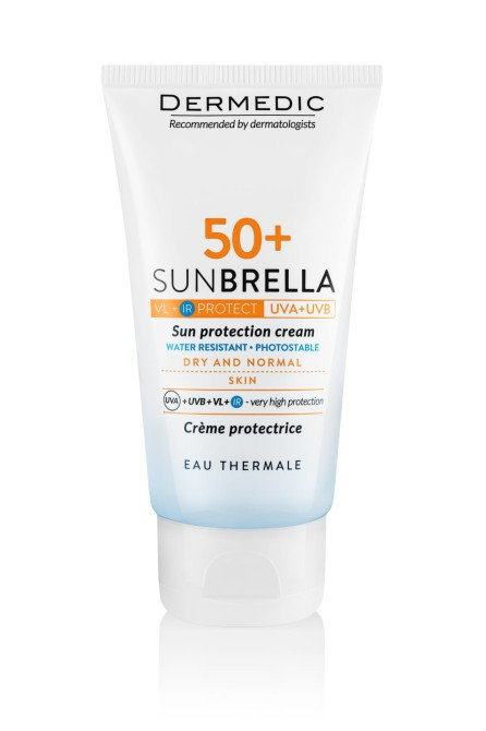 DERMEDIC Sunbrella Krem ochronny SPF 50+ UV+IR+VL skóra sucha i normalna - 50 ml