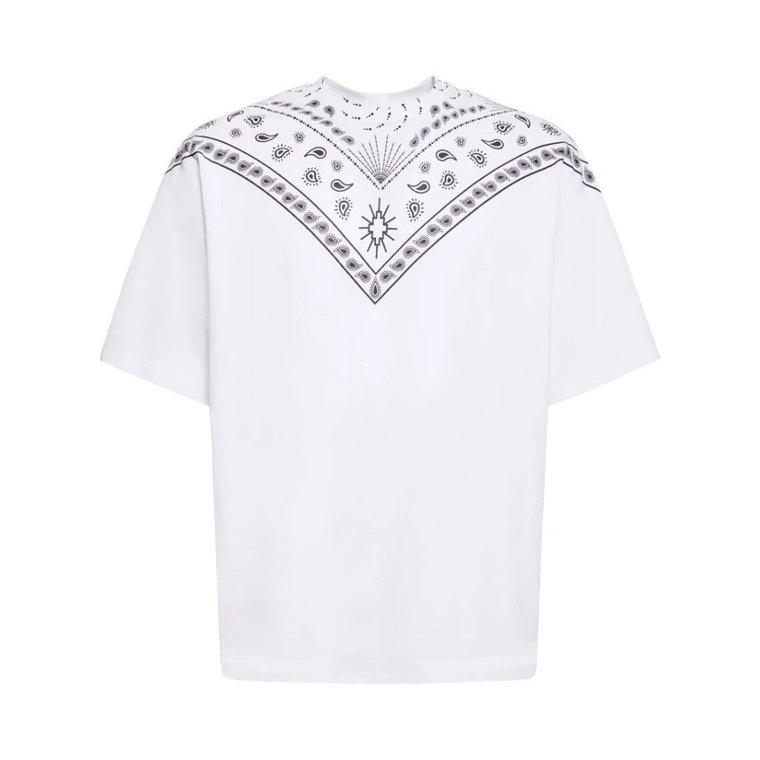 Bandana Oversized T-shirt Biało-Czarna Marcelo Burlon