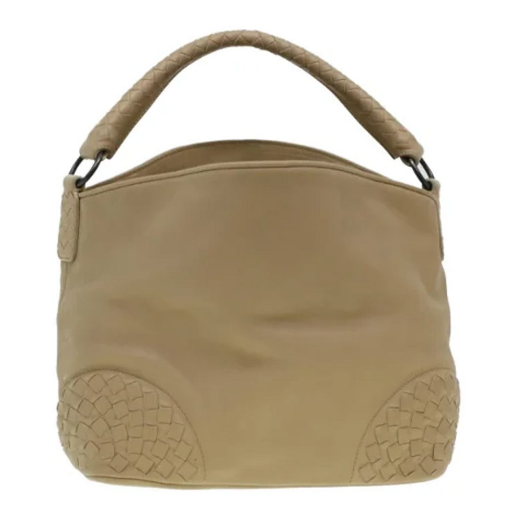 Beżowa skórzana torba Bottega Veneta Intrecciato Bottega Veneta Vintage