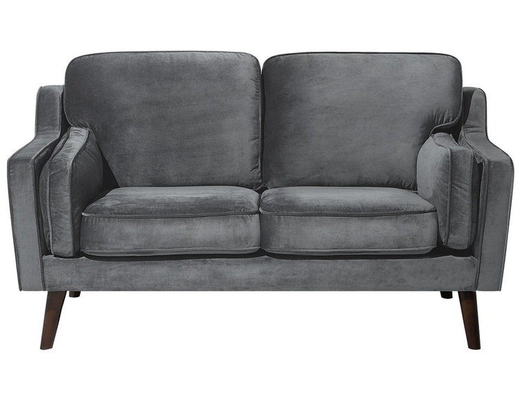 Sofa tapicerowana BELIANI Lokka, 2-osobowa, ciemnoszara, 85x150x83 cm