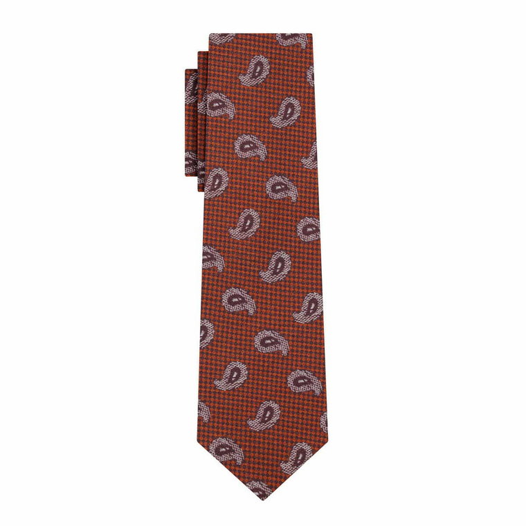 Krawat bordowy w paisley EM