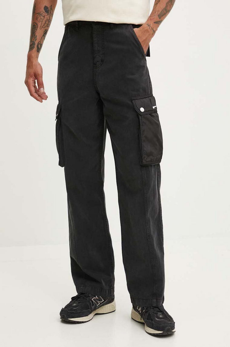 Karl Lagerfeld Jeans spodnie męskie kolor czarny proste 245D1002