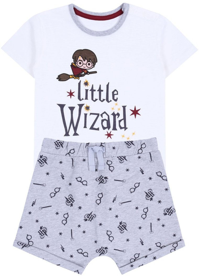 Dziecięcy zestaw letni T-shirt + krótkie spodenki LITTLE WIZARD Harry Potter 9-12 m 80 cm