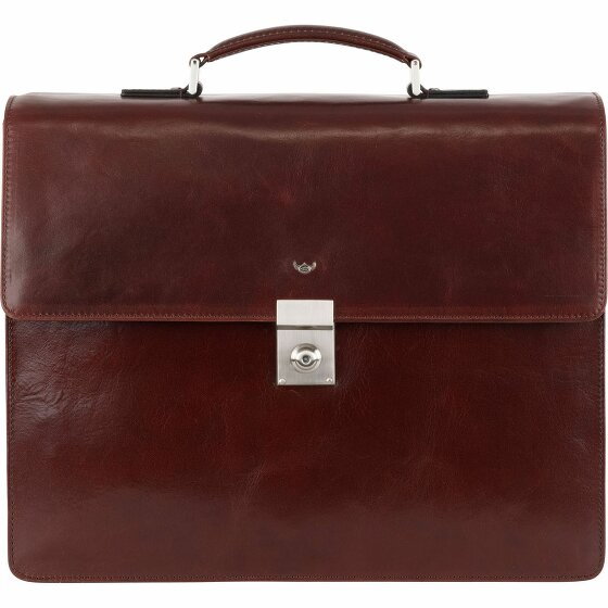 Golden Head Colorado Briefcase RFID Leather 40 cm Laptop Compartment tabacco