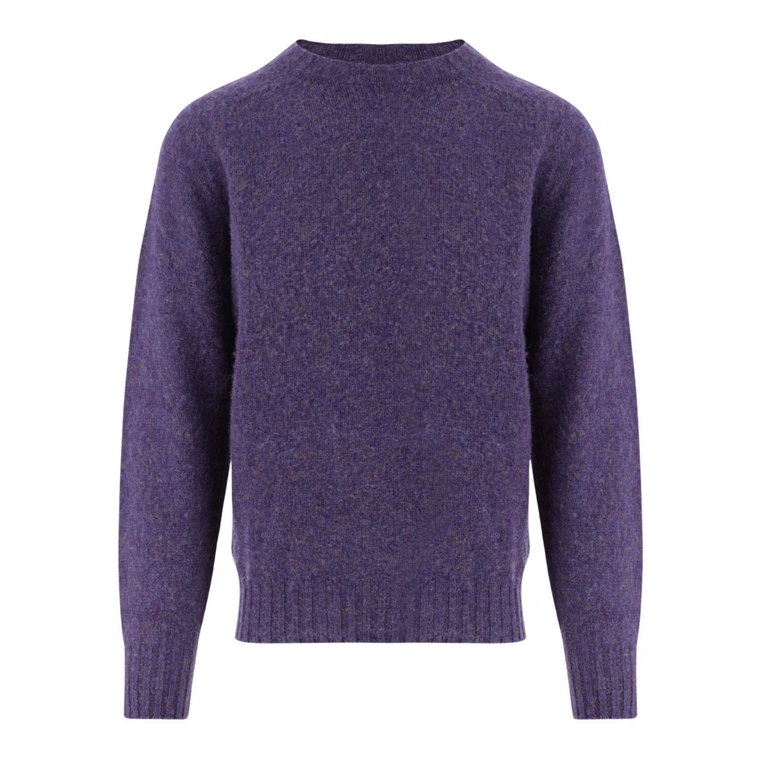 Fioletowy Sweter z Wełny - Wyprodukowany w Szkocji Howlin'