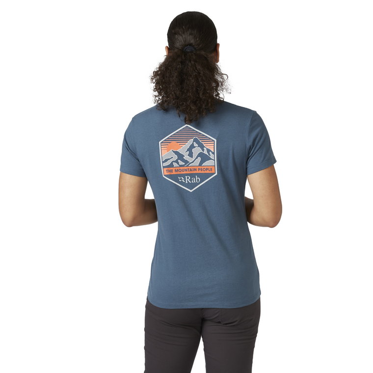 Damska koszulka Rab Stance Mountain Peak Tee orion blue - 8