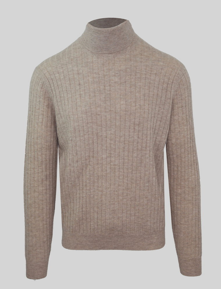 Swetry marki Malo model IUM026FCC12 kolor Brązowy. Odzież męska. Sezon: Cały rok