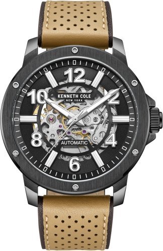 Zegarek męski KENNETH COLE KCWGE0013105 brązowy sportowy skeleton