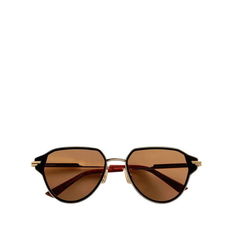 Metalowe Okulary Aviator Bottega Veneta